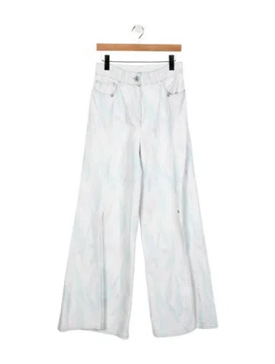 Pre-owned Chanel 2020 Wide Leg Jeans In Blue