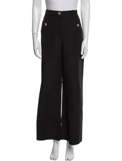 Pre-owned Chanel 2020 Wide Leg Pants In Black