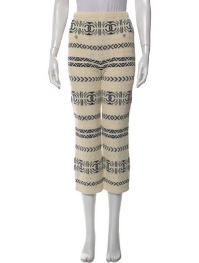 Pre-owned Chanel 2020 Wide Leg Pants In Neutral