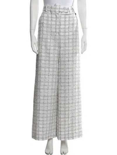 Pre-owned Chanel 2020 Wide Leg Pants In White