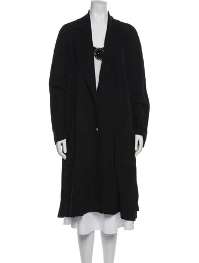 Pre-owned Chanel 2020 Wool Coat In Black