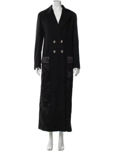 Pre-owned Chanel 2020 Wool Coat W/ Tags In Black