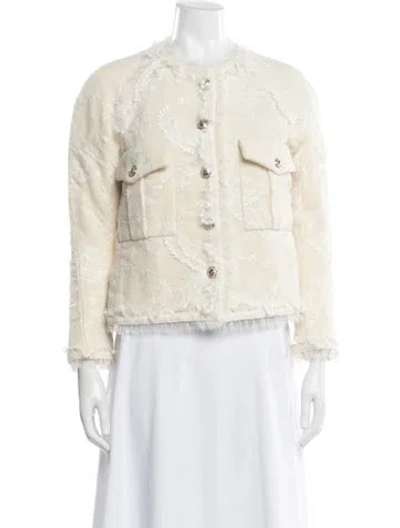 Pre-owned Chanel 2020 Wool Jacket In Neutrals