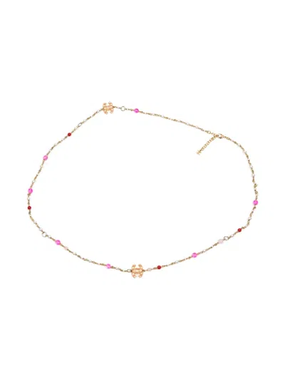 Pre-owned Chanel 2020s Cc-logo Necklace In Gold