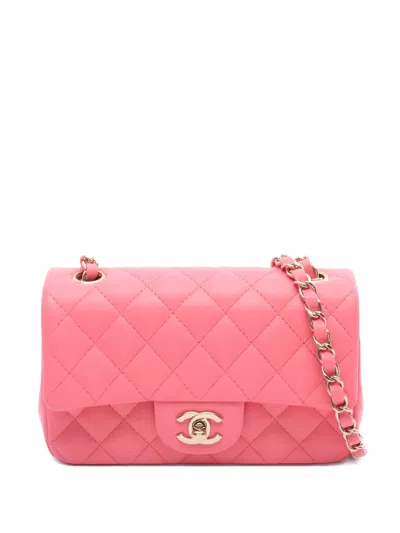 Pre-owned Chanel 2021 20 Chain-strap Shoulder Bag In Pink