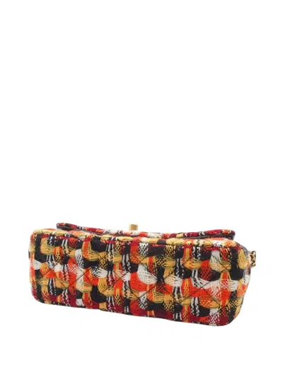 Pre-owned Chanel 2021-2025 Mini Rectangular Classic Tweed Single Flap Crossbody Bag In Multi