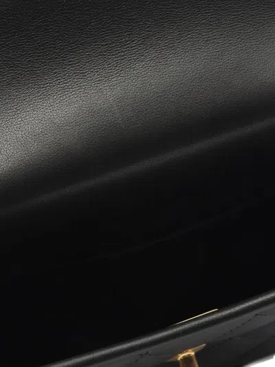 Pre-owned Chanel 2021-2025 Small Lambskin Messenger Flap Bag Shoulder Bag In Black