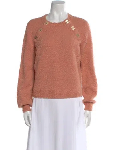 Pre-owned Chanel 2021 Alpaca Sweater W/ Tags In Orange