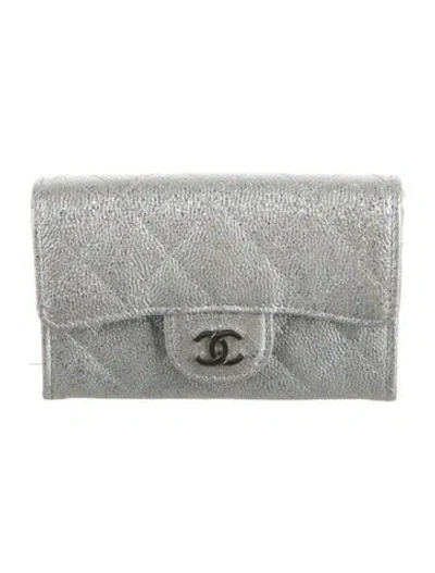 Pre-owned Chanel 2021 Card Holder Flap Wallet W/ Tags