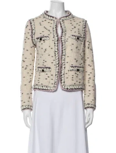 Pre-owned Chanel 2021 Cashmere Jacket In Neutral