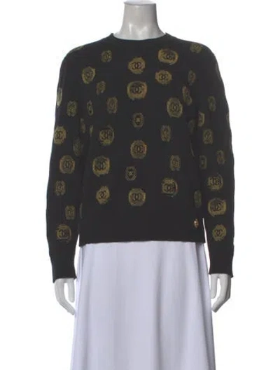 Pre-owned Chanel 2021 Cashmere Sweater In Black