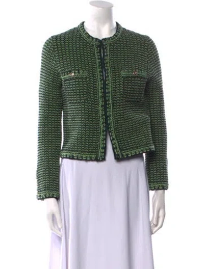 Pre-owned Chanel 2021 Cashmere Sweater In Green