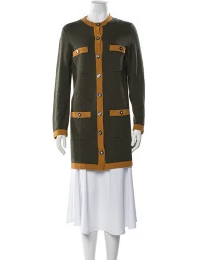 Pre-owned Chanel 2021 Cashmere Sweater In Green