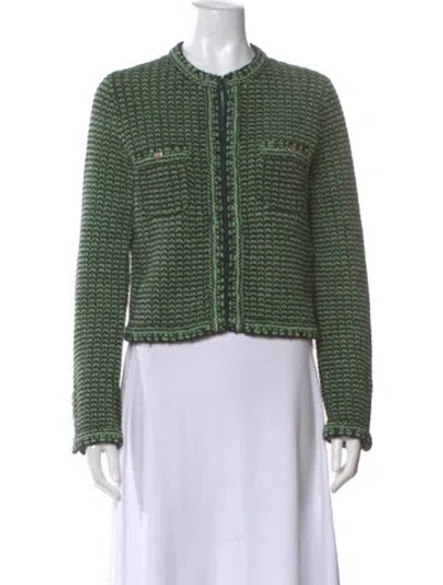 Pre-owned Chanel 2021 Cashmere Sweater In Green