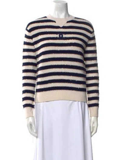 Pre-owned Chanel 2021 Cashmere Sweater In Neutral
