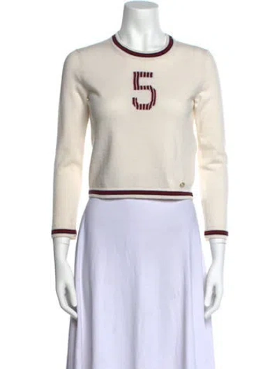 Pre-owned Chanel 2021 Cashmere Sweater In Neutral