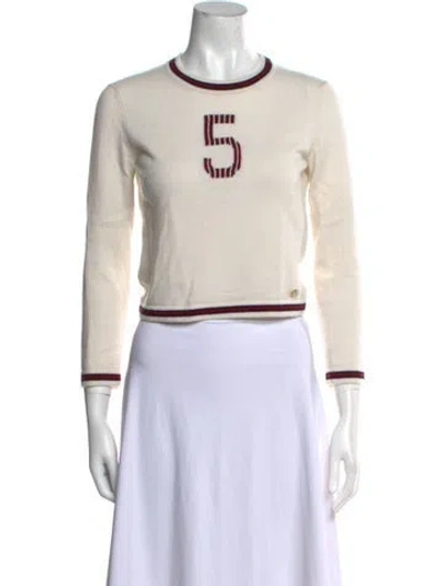 Pre-owned Chanel 2021 Cashmere Sweater In Neutral