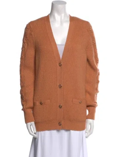Pre-owned Chanel 2021 Cashmere Sweater In Orange