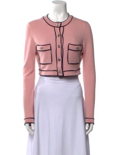 Pre-owned Chanel 2021 Cashmere Sweater In Pink