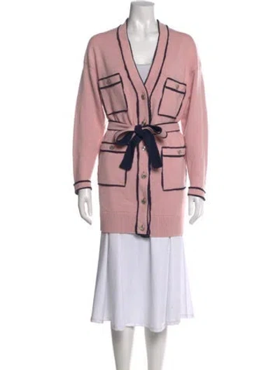 Pre-owned Chanel 2021 Cashmere Sweater In Pink