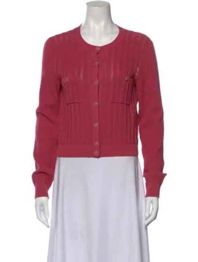 Pre-owned Chanel 2021 Cashmere Sweater In Pink