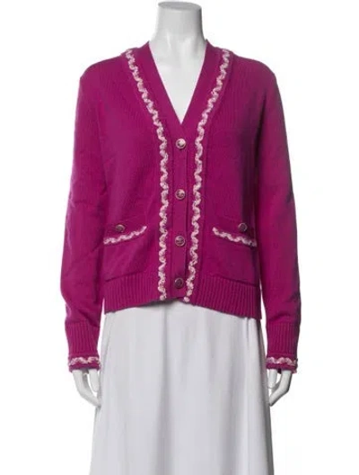 Pre-owned Chanel 2021 Cashmere Sweater In Pink