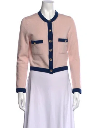 Pre-owned Chanel 2021 Cashmere Sweater In Pink