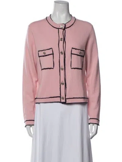 Pre-owned Chanel 2021 Cashmere Sweater In Pink