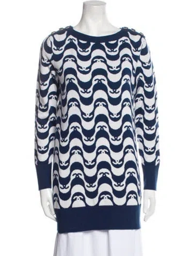 Pre-owned Chanel 2021 Cashmere Sweater W/ Tags In Blue