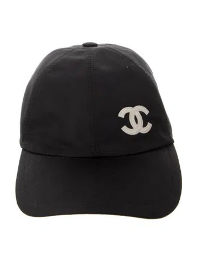 Pre-owned Chanel 2021 Cc Baseball Cap In Black