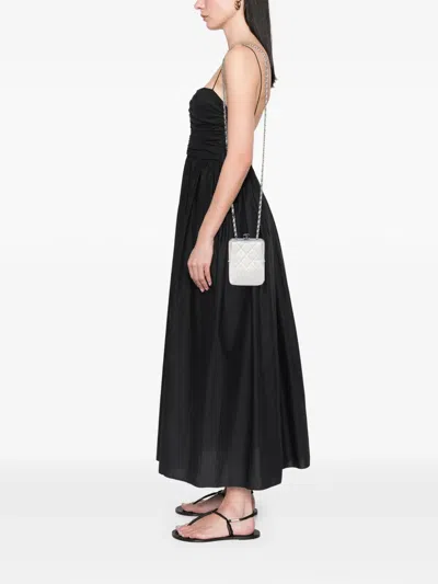 Pre-owned Chanel 2021 Cc Quilted Acrylic And Lambskin Evening Clutch With Chain Crossbody Bag In White