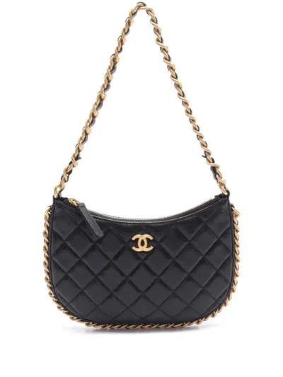Pre-owned Chanel 2021 Chain Around Shoulder Bag In Black