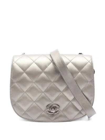 Pre-owned Chanel 2021 Chain Shoulder Bag In Gray