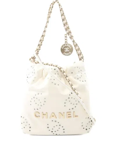Pre-owned Chanel 2021  22 Mini Chain Leather Bag
