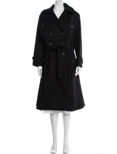 Pre-owned Chanel 2021 Château Des Dames Coat In Black