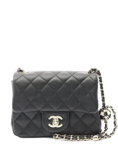 Pre-owned Chanel 2021 Classic Flap Shoulder Bag In Black