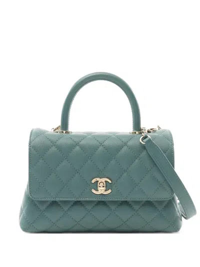 Pre-owned Chanel 2021 Coco Handle Tote Bag