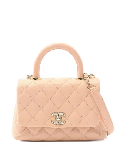 Pre-owned Chanel 2021 Coco Handle Xxs Tote Bag