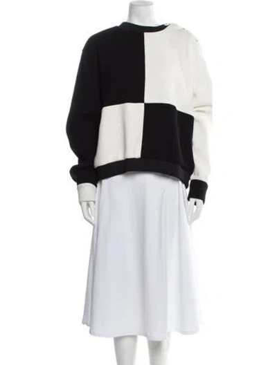 Pre-owned Chanel 2021 Colorblock Pattern Sweatshirt In Multi