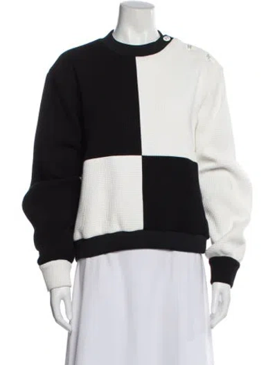 Pre-owned Chanel 2021 Colorblock Pattern Sweatshirt In Multi