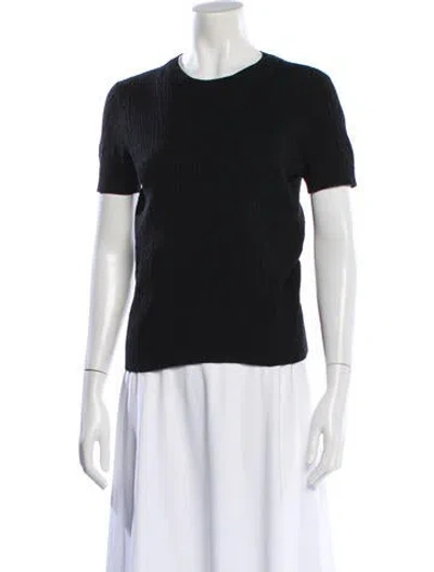 Pre-owned Chanel 2021 Crew Neck Sweater In Black