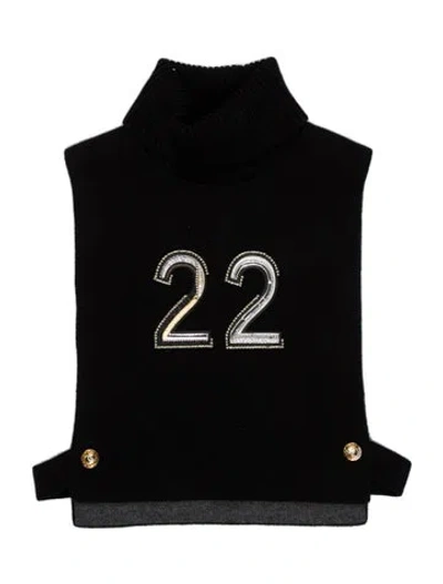 Pre-owned Chanel 2021 Dickey Sweater In Black