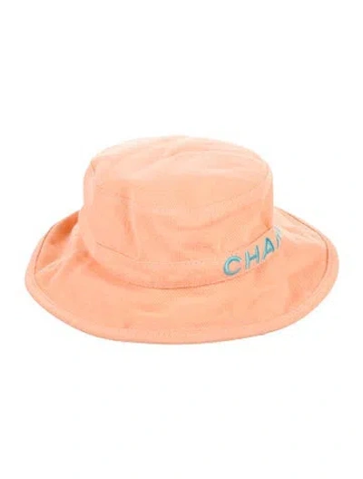 Pre-owned Chanel 2021 Embroidered Denim Bucket Hat In Multi