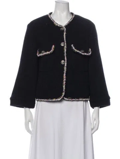 Pre-owned Chanel 2021 Evening Jacket In Blue