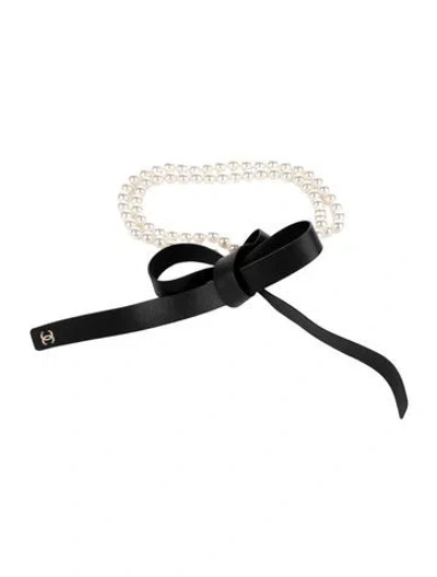 Pre-owned Chanel 2021 Interlocking Cc Logo Belt Kit In Black