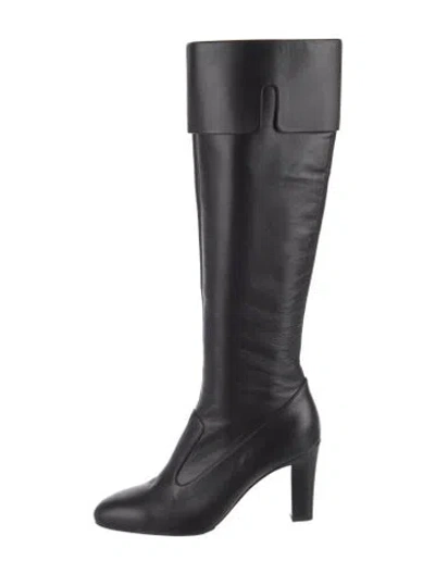 Pre-owned Chanel 2021 Interlocking Cc Logo Boots In Black