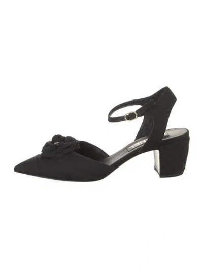 Pre-owned Chanel 2021 Interlocking Cc Logo D'orsay Pumps In Black