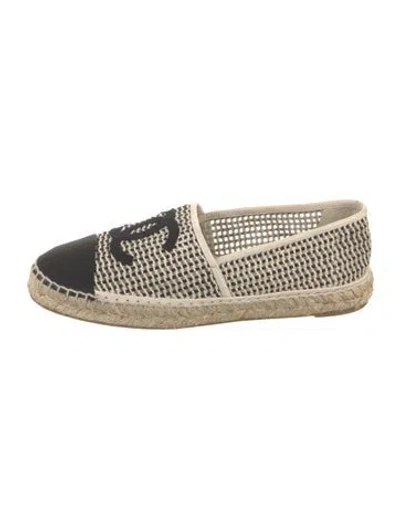 Pre-owned Chanel 2021 Interlocking Cc Logo Espadrilles In Multi