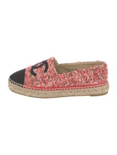 Pre-owned Chanel 2021 Interlocking Cc Logo Espadrilles In Multi