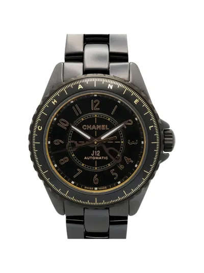 Pre-owned Chanel 2021 J12 Couture 39mm Watch In Black